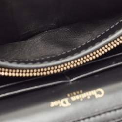 Pre Owned Dior Black Leather D-Fence Croisiere Wallet on Chain