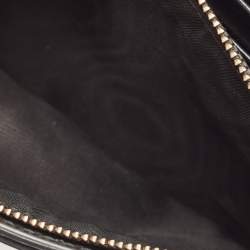 Pre Owned Dior Black Leather D-Fence Croisiere Wallet on Chain