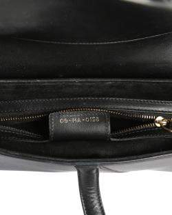 Pre Owned Dior Black Leather Saddle Shoulder Bag