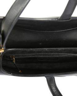 Pre Owned Dior Black Leather Saddle Shoulder Bag