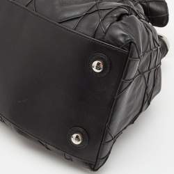 Pre Owned Dior Black Cannage Leather Le Trente Hobo