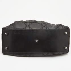 Pre Owned Dior Black Cannage Leather Le Trente Hobo