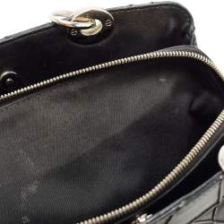 مملوكة مسبقًا حقيبة يد ديور ليدي ديور شوبينغ صغيرة ناعمة جلد كاناج أرجواني