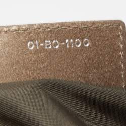 Dior Metallic Cannage Coated Canvas and Leather Small Panarea Tote