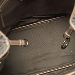 Dior Metallic Cannage Coated Canvas and Leather Small Panarea Tote