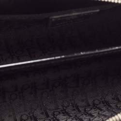 Pre Owned Dior Black Cannage Patent Leather Lady Dior East/West Tote