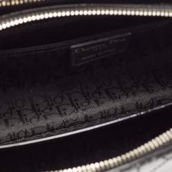 Pre Owned Dior Black Cannage Patent Leather Lady Dior East/West Tote