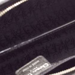 Pre Owned Dior Black Cannage Patent Leather Lady Dior East/West Tote