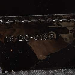 Dior Black Cannage Patent Leather Medium Lady Dior Tote