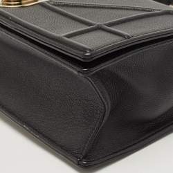 Pre Owned Dior Black Leather Medium Diorama Flap Shoulder Bag