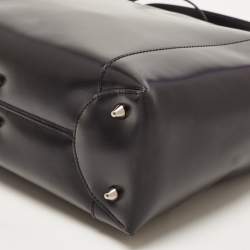 Pre Owned Dior Black Leather Medium Malice Pearl Tote