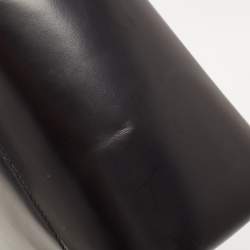 Pre Owned Dior Black Leather Medium Malice Pearl Tote