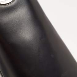 Pre Owned Dior Black Leather Medium Malice Pearl Tote