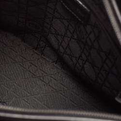 Pre Owned Dior Black Leather Medium Malice Pearl Tote