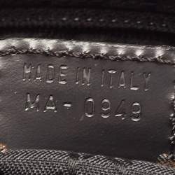 Pre Owned Dior Black Leather Medium Malice Pearl Tote