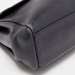 Pre Owned Dior Black Leather Large Diorling Shoulder Bag