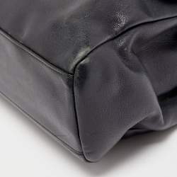 Pre Owned Dior Black Leather Large Diorling Shoulder Bag