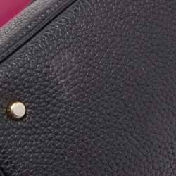 Pre Owned Dior Black Leather Mini Be Dior Top Handle Bag