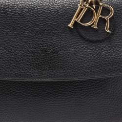 Pre Owned Dior Black Leather Mini Be Dior Top Handle Bag