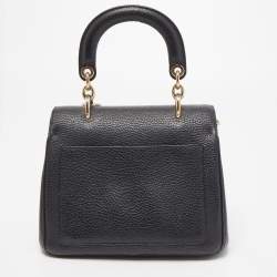 Pre Owned Dior Black Leather Mini Be Dior Top Handle Bag