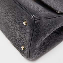 Pre Owned Dior Black Leather Mini Be Dior Top Handle Bag