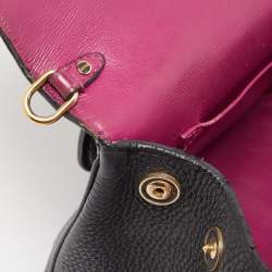 Pre Owned Dior Black Leather Mini Be Dior Top Handle Bag
