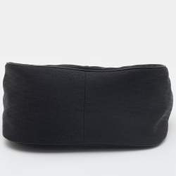 Dior Black Oblique Canvas and Leather Satchel
