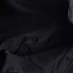 Dior Black Oblique Canvas and Leather Satchel