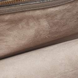 Pre Owned Dior Grey Leather Medium Diorama Shoulder Bag