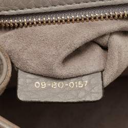 Pre Owned Dior Grey Leather Medium Diorama Shoulder Bag