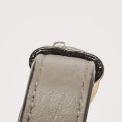 Pre Owned Dior Grey Leather Medium Diorama Shoulder Bag