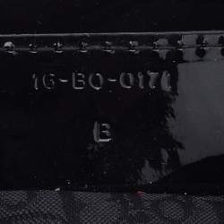 Dior Black Cannage Patent Leather Medium Lady Dior Tote