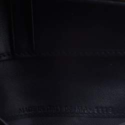 Pre Owned Dior Metallic Micro Cannage Patent Leather Diorama Trifold Wallet
