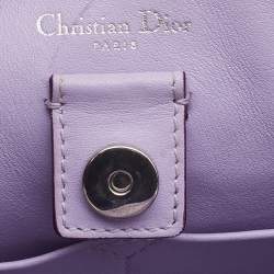 Pre Owned Dior Tri Color Leather and Watersnake Leather Mini Diorissimo Tote