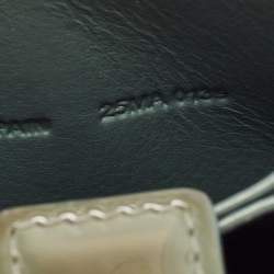 Pre Owned Dior Green Cannage Patent Leather 5 Gusset Card Holder