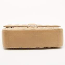 Pre Owned Dior Beige Cannage Leather Large Miss Dior Shoulder Bag