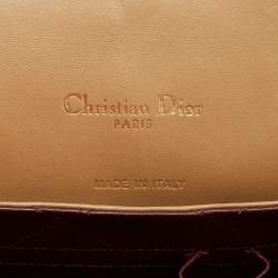 Pre Owned Dior Beige Cannage Leather Large Miss Dior Shoulder Bag