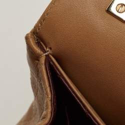 Pre Owned Dior Beige Cannage Leather Large Miss Dior Shoulder Bag