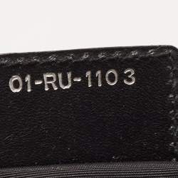 Pre Owned Dior Black Cannage Coated Canvas and Leather Medium Panarea Tote