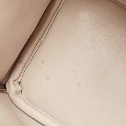 Pre Owned Dior Yellow Leather Mini Diorissimo Tote