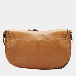 Pre Owned   Dior Brown Saddle Crossbody Bag