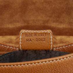 Pre Owned   Dior Brown Saddle Crossbody Bag