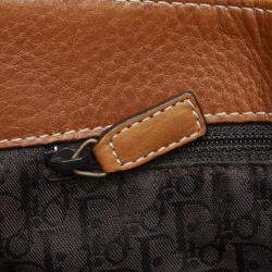 Pre Owned   Dior Brown Saddle Crossbody Bag