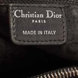 Pre Owned Dior Black Cannage Leather Large Soft lady Dior Tote