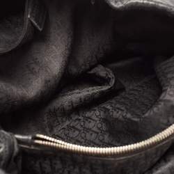 Pre Owned Dior Black Cannage Leather Large Soft lady Dior Tote