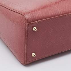 Dior Pink Python Medium Lady Dior Tote