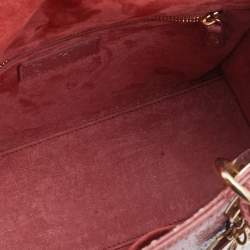 Dior Pink Python Medium Lady Dior Tote