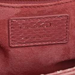 Dior Pink Python Medium Lady Dior Tote
