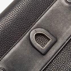 Pre Owned Dior Black Pebbled Leather Mini Diorever Top Handle Bag