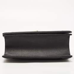Pre Owned Dior Black Leather Medium Diorama Shoulder Bag